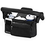 Universal Stroller Organizer with Insulated Cup Holder by Momcozy - Detachable Phone Bag & Shoulder Strap, Fits for Stroller like Uppababy, Baby Jogger, Britax, BOB, Umbrella and Pet Stroller