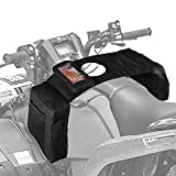 MYDAYS ATV Saddle Bag,Cargo Tank Phone Bag Storage Luggage for ATV UTV Snowmobile Motorcycle (Black1)