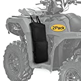 MYDAYS 2 Pack ATV Fender Bags,ATV Tank Saddlebags, Rear Cargo Storage Bag for Motorcycle ATV UTV Dirt Bike (Black)