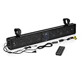 Planet Audio PSX18 ATV UTV Sound Bar System - 18 Inches Wide, IPX5 Weatherproof, Bluetooth Audio, USB, Amplified, Aux-in, 4-inch Speakers, 1 Inch Tweeters, Easy Installation for 12 Volt Vehicles