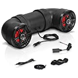 Sound Storm Laboratories BTB6L ATV UTV Weatherproof Sound System - 6.5 Inch Speakers, 1 Inch Tweeters, Amplified, Bluetooth, Aux-In, Multi Color Illumination, Easy Installation for 12 Volt Vehicles