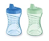 First Essentials by NUK Fun Grips Hard Spout Sippy Cup, 10 oz, 2-Pack (69729)