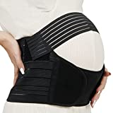 SINROBO Maternity Belt , Pregnancy 3 in 1 Support Belt for Back /Pelvic/Hip/Waist Pain , Maternity Band Belly Support for Pregnancy with Lightweight Breathable Materials and Adjustable Size (Medium, Black)