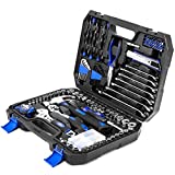 148-Piece Hand Tool Set, PROSTORMER Mixed Socket Wrench Household/Auto Repair Tool Kit with Toolbox Storage Case for Mechanical Repair, DIY, Home Maintenance