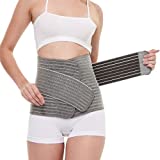 Mamaway Bamboo Postpartum Belly Band, Girdle for Postnatal, Adjustable Post Pregnancy Belly Wrap, C-section Recovery Girdle, Abdominal Binder, Waist/Pelvis Belt for Tummy Support & Back Pain Relief