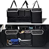 UYYE Car Trunk Hanging Organizer,Backseat Hanging Bag, Car Interior Accessories with 4 Pockets & 2 Mesh Pouches,Storage for Groceries, Will Provides More Storage Trunk Space for SUV, Truck, Jeep，MPVs