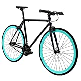 GOLDEN Cycles Single Speed Fixed Gear Bike with Front & Rear Brakes (Jackson, 55)