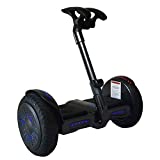 Superrio Smart Self-Balancing Electric Scooter, 10 Tires Balance Hoverboard with LED Light, Bluetooth APP Management, Portable Easier to Ride and Safer for Kids and Adults (Black)