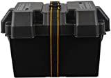 Attwood 9067-1 Heavy-Duty Acid-Resistant Power Guard Series 27 Vented Marine Boat Battery Box, Black