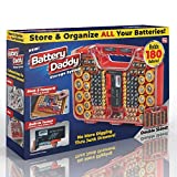 Ontel Battery Daddy 180 Battery Organizer and Storage Case with Tester, 1 Count, As Seen on TV