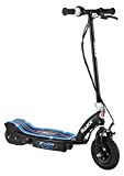Razor E100 Glow Electric Scooter for Kids Age 8 and Up, LED Light-Up Deck, 8' Air-filled Front Tire, Up to 40 min Continuous Ride Time