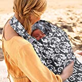 UHINOOS Nursing Cover,Infinity Soft Breastfeeding Cotton for Babies with No See Through Cotton for Mother Nursing Apron for Breastfeeding (Grey)