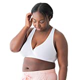 Medela Nursing Bra for Sleep and Breastfeeding, Crisscross Front, Racerback Bra, Four-Way Stretch Fabric, Easy to Care and Maintain, Oeko-Tex Certified, White, Large