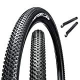 Chao YANG Mountain Bike Tire Replacement Kit, 26’’×1.95, Dual Compound 2C-MTB Tires, Featured with Double Tread Puncture Protection, for On or Off Road Use, 2-Pack