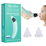 Baby Nasal Aspirator, Ravifun Electric Nose Sucker for Newborns and Toddlers, USB Charging, 5 Levels of Suction