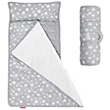 Moonsea Toddler Nap Mat with Removable Pillow and Fleece Minky Blanket, Lightweight and Soft Perfect for Kids Preschool, Daycare, Travel Sleeping Bag Boys and Girls, 21' x 50' Fit on a Standard Cot