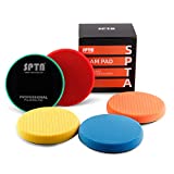 Buffing Polishing Pads, SPTA 5Pcs 6.5 Inch Face for 6 Inch 150mm Backing Plate Compound Buffing Sponge Pads Cutting Polishing Pad Kit For Car Buffer Polisher Compounding, Polishing and Waxing -SQMIX65