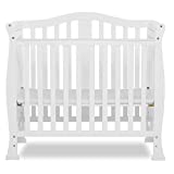 Dream On Me Addison 4-in-1 Convertible Mini Crib in White, Greenguard Gold Certified