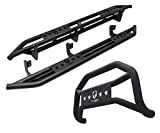 Tyger Auto Star Armor & Bumper Guard Combo Compatible with 2005-2021 Nissan Frontier Crew Cab | Bull Bar | Grille Guard | Running Boards | Nerf Bars
