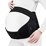 Maternity Belt, 3-in-1 Belly Band Support for Pelvic/ Back/ Waist Pain Relief, Maternity Band Belly Support for Pregnancy with Adjustable Size and Lightweight Materials (Black Color, Large Size)