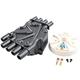Ignition Distributor Cap and Rotor Kit, Replace D329A 10452459 Compatible with Chevy GMC 5.0 5.7 Vortec 305 350 454-1996-1999 C1500 K1500 Suburban C2500 K2500 Suburban, 1996-2000 Tahoe Yukon, More
