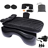 Onirii Inflatable Car Air Mattress Bed with Back Rear Seat Pump Portable Car Travel,Car Camping,Tent Camping,Sleeping Blow-Up Pad fits Car, SUV,RV,Truck,Minivan, Air Couch with Two Air Pillows