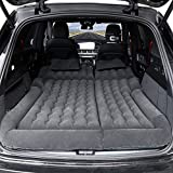 Car Mattress Camping Mattress for Car Sleeping Bed Travel Inflatable Mattress Air Bed for Car Universal SUV Extended Air Couch with Two Air Pillows (Black)