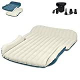 WEY&FLY SUV Air Mattress Thickened and Double-Sided Flocking Travel Mattress Camping Air Bed Dedicated Mobile Cushion Extended Outdoor for SUV Back Seat 4 Air Bags