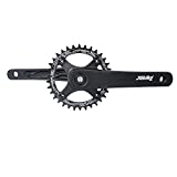 JGbike Mountain Bike Crankset Square Taper 170mm 104 BCD with Round 32T Chainring & Bolts for MTB BMX Road Bicyle,Compatible with Shimano,SRAM,FSA, Gaint