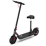 Hiboy S2 Pro Electric Scooter with Seat, 500W Motor, 10' Solid Tires, 25 Miles Long-Range & 19 Mph Folding Commuter Electric Scooter for Adults with Dual Rear Suspension