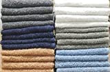 BEST TOWEL 24-Pack Washcloths - Extra-Absorbent - 100% Cotton - 12' x 12' (Multi, 24 Pack Washcloth 12x12)