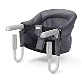Foho Hook On Chair, Clip on Table High Load Design Fold Flat Storage Attachable High Chair with Storage Bag, Safe Fast Table Chair for Babies and Toddlers (Grey)