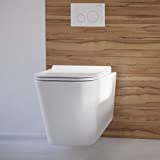 Swiss Madison Well Made Forever SM-WT442 Concorde Wall Hung Toilet Bowl, Glossy White