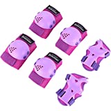 BOSONER Kids/Youth Knee Pad Elbow Pads Guards Protective Gear Set for Roller Skates Cycling BMX Bike Skateboard Inline Skatings Scooter Riding Sports, Wrist Guards Toddler for Multi-Sports Outdoor