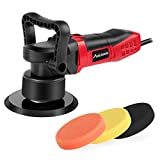 AVID POWER Buffer Polisher, 6-inch Dual Action Polisher Random Orbital Car Buffer Polisher Waxer with Variable Speed, 3 Foam Pads for Car Polishing and Waxing, AEP127