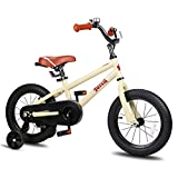 JOYSTAR 12 Inch Kids Bike for 2 3 4 Years Boys Girls Gifts Bikes Unisex Child Bicycle with Training Wheels BMX Style 85% Assembled Beige