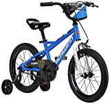 Schwinn Koen & Elm Toddler and Kids Bike, 16-Inch Wheels, Training Wheels Included, Blue