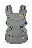 Baby Tula Explore Baby Carrier, Adjustable Newborn to Toddler Carrier, Ergonomic and Multiple Positions for 7 – 45 pounds (Linen Ash)