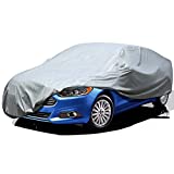 Leader Accessories Car Cover All Weather UV Protection Basic Guard 3 Layer Breathable Dust Proof Universal Full Exterior Cover Fit Sedan Up to 200''
