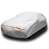Car Cover for Sedan L (191'-201'), Ohuhu Universal Sedan Car Covers Outdoor UV Protection Auto Cover - Windproof. Dustproof. Scratch Resistant