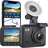 Rove R2-4K Dash Cam Built in WiFi GPS Car Dashboard Camera Recorder with UHD 2160P, 2.4' LCD, 150° Wide Angle, WDR, Night Vision