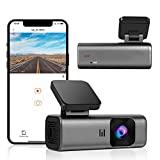 Dash Cam 2K WiFi 1440P Car Dash Cam Front, Dash Camera for Cars, Dashboard Camera Recorder with Super Night Vision, 170° Wide Angle, WDR, Loop Recording, G-Sensor, Parking Monitor, Voice Broadcast