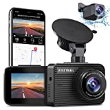Upgraded 4K Dual Dash Cam Front and Rear Built-in WiFi GPS Car Dashboard Camera, XIGETRAIL Dash Cam Front 4K Rear 1080P Dash Camera for Cars, Night Vision, WDR, Parking Monitor, 2' IPS, Support 256GB