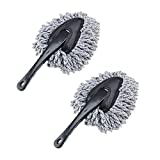 IPELY 2 Pack Super Soft Microfiber Car Dash Duster Brush for Car Cleaning Home Kitchen Computer Cleaning Brush Dusting Tool