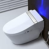WOODBRIDGE B0960S WHITE Intelligent Smart Toilet, Massage Washing, Open & Close, Auto Flush,Heated Integrated Multi Function Remote Control, with Advance Bidet and Soft Closing Seat