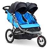 Joovy Zoom X2 Double Jogging Stroller, Double Stroller, Extra Large Air Filled Tires, Glacier