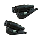 Resqme Pack of 2, The Original Emergency Keychain Car Escape Tool, 2-in-1 Seatbelt Cutter and Window Breaker, Made in USA, Black