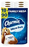 Charmin Ultra Soft Toilet Paper Family Mega Roll, 18 Count (Packaging May Vary)