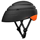 Closca Helmet Loop. Foldable Bike Helmet for Adults. Bicycle and Electric Scooter/Urban Commuter Unisex Helmet. Women and Men. (Black/Orange, M)