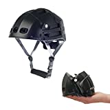 Foldable Helmet Plixi Fit - for Bike, Kick Scooter, Skateboard, Overboard, e-Bike - CPSC Standard, Same Protection as Classic Helmet - Volume Divided by 3 When Folded (Black, S/M)